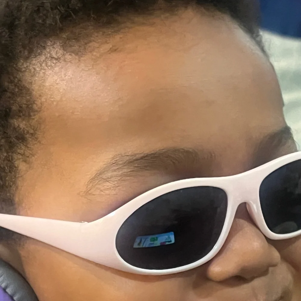 Kids white sunglasses